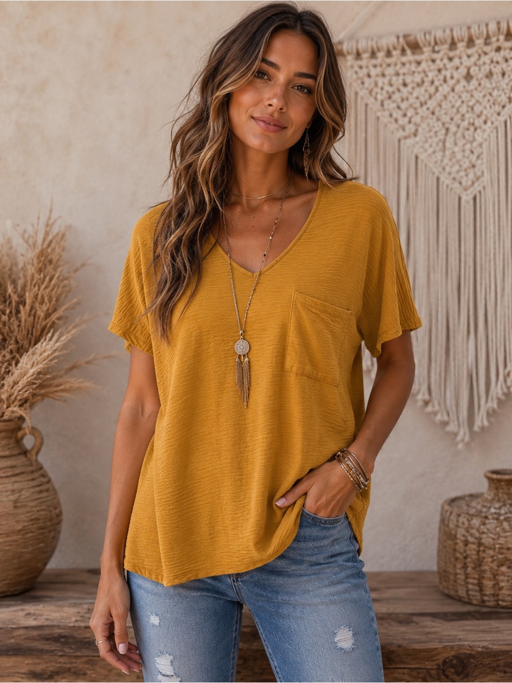 ✨ Zenana Oversized Pocket Tee ✨